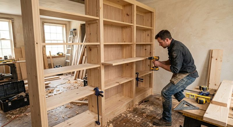 Bookcase Construction in Charlotte, NC