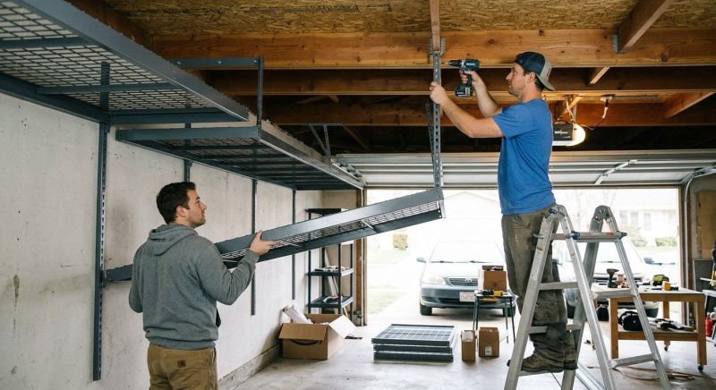Ceiling Rack Installation in Winston Salem, NC