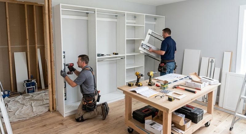 Closet Cabinet Installation in Winston Salem, NC