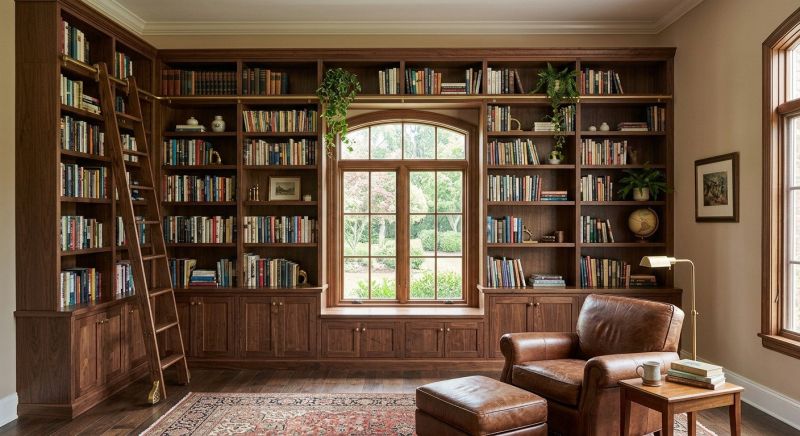 Custom Bookshelves Installation in Alexandria, VA