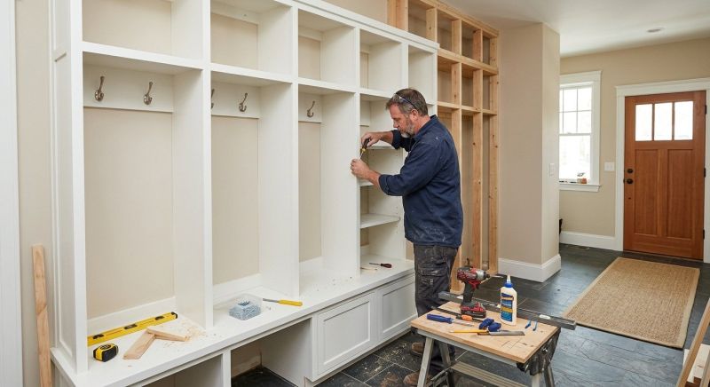 Mudroom Shelving Installation in Alexandria, VA