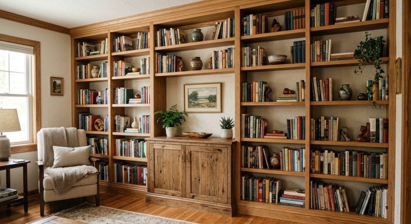 Built In Bookcase Installation in Frederick, MD