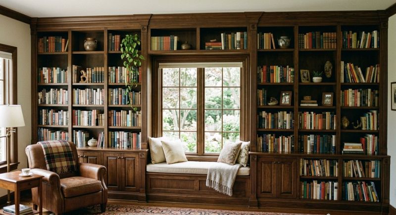 Built In Bookshelves Installation in Frederick, MD