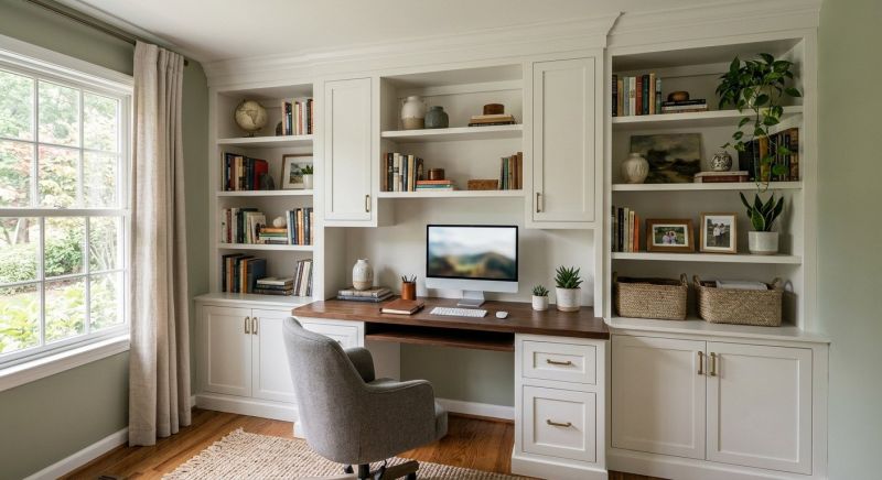 Built In Desk Installation in Woodbridge, VA