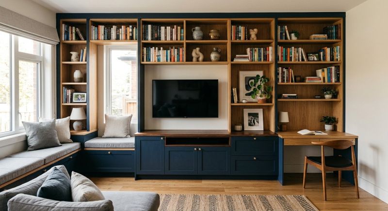 Built In Tv Cabinetry in Durham, NC