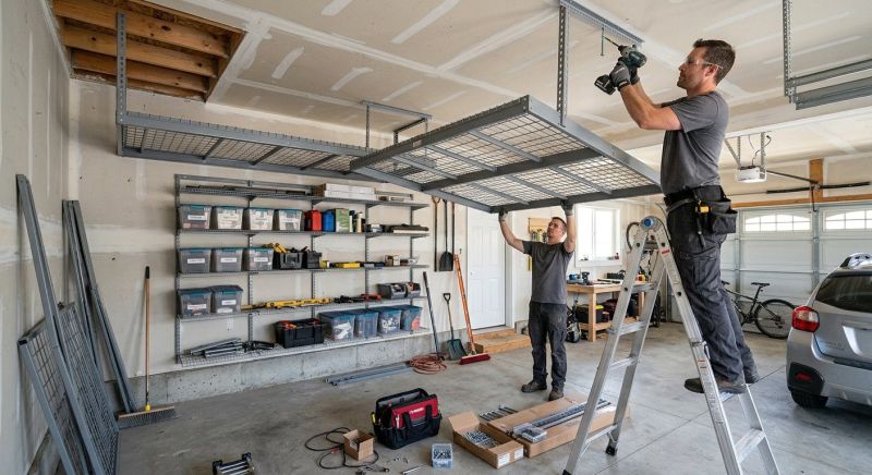 Ceiling Rack Installation in Rockville, MD