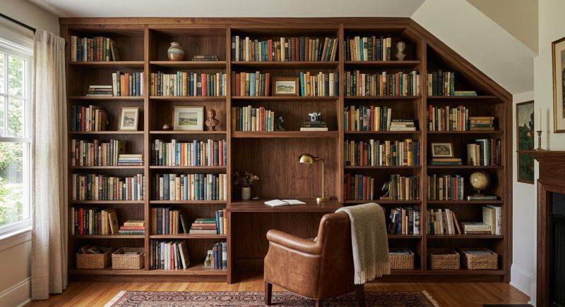 Custom Bookcase Installation in Alexandria, VA