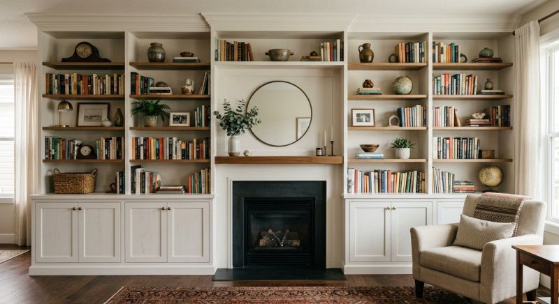 Fireplace Cabinet Installation in Woodbridge, VA