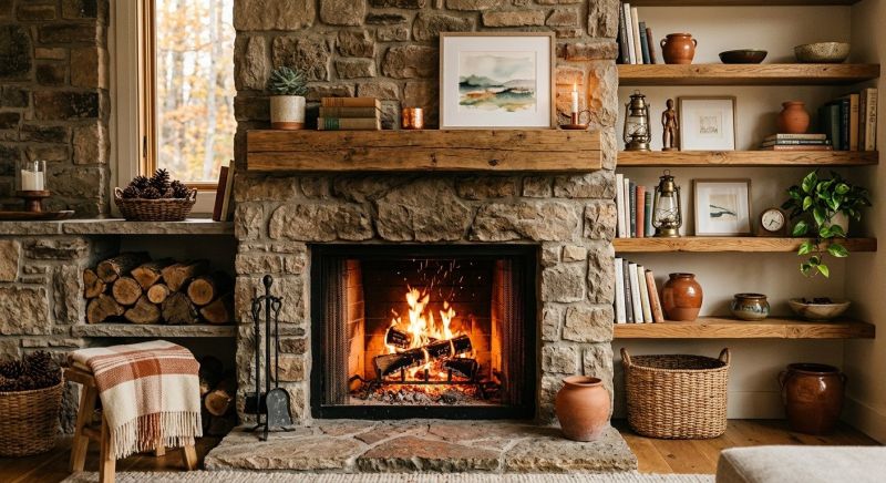 Fireplace Shelves Installation in Fairfax, VA