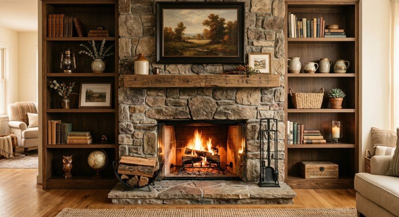 Fireplace Shelves Installation in Charlotte, NC
