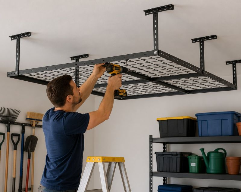 Garage Tool Rack Installation in Frederick, MD