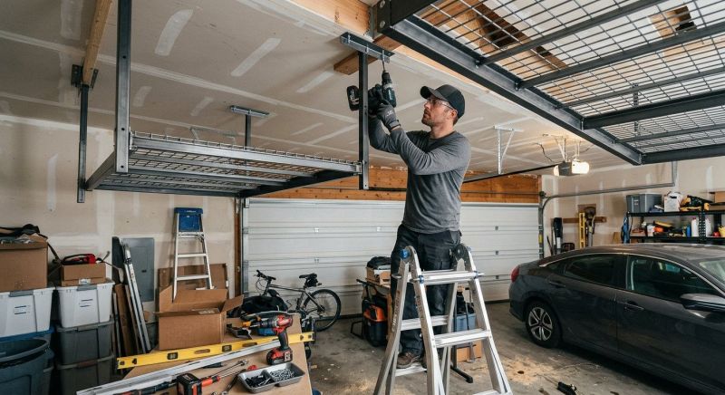 Garage Tool Rack Installation in Frederick, MD