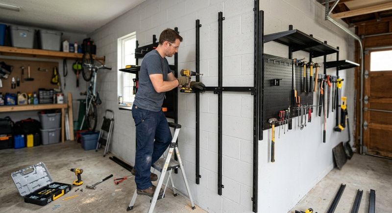 Garage Tool Rack Installation in Prince Georges County, MD